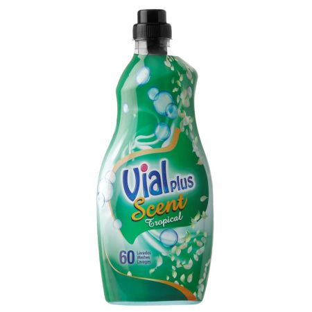 Vialplus Suavizante Scent Tropical Suavizante concentrado olor fresco y agradable en la ropa 60 lavados 1500 ml