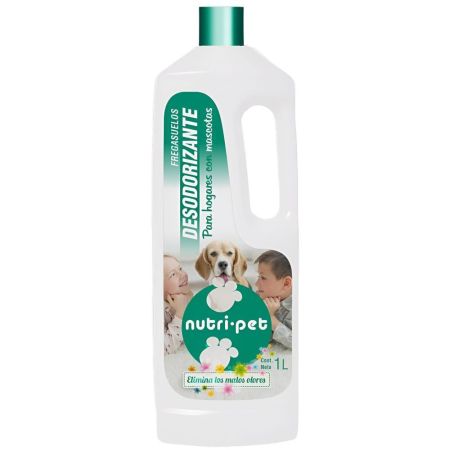 Nutri-Pet Fregasuelos Desodorizante Para Hogares Con Mascotas Fregasuelos desodorizante elimina malos olores 1000 ml