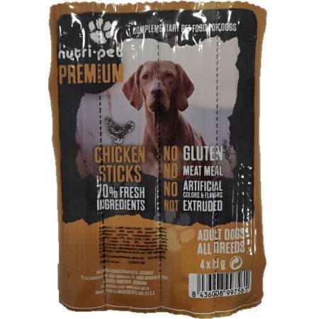 Nutri-Pet Premium Chicken Sticks Sticks de pollo para perros beneficiosos para su organismo 40 gr