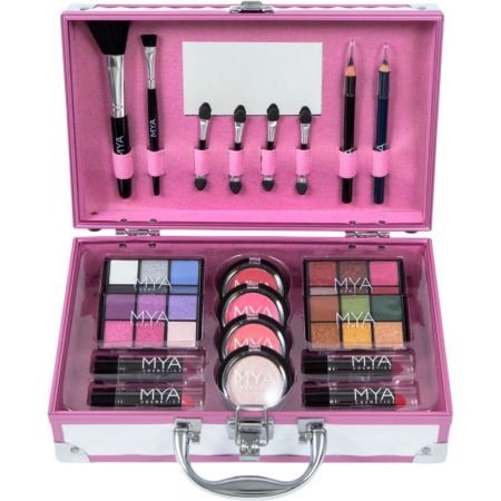 Mya Travel New Bon Voyage Maletin Maletín de maquillaje profesional con una moderna e irresistible selección de colores