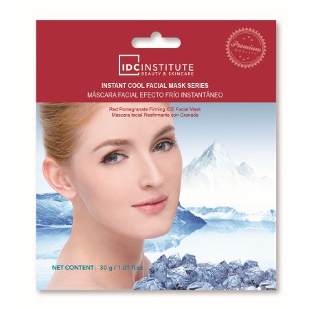 Idc Institute Máscara Facial Efecto Frío Instantáneo Con Granada Mascarilla facial reafirma la piel incrementa su elasticidad aportando vitalidad suavidad y tersura