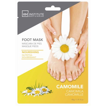 Idc Institute Camomila Máscara De Pies Mascarilla de pies nutritiva para mantenerlos hidratados y suaves con camomila 40 gr