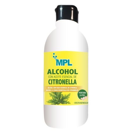 Mpl Alcohol Con Aceite Esencial De Citronella Alcohol con aceite esencial de citronella ideal para friegas y masajes 250 ml