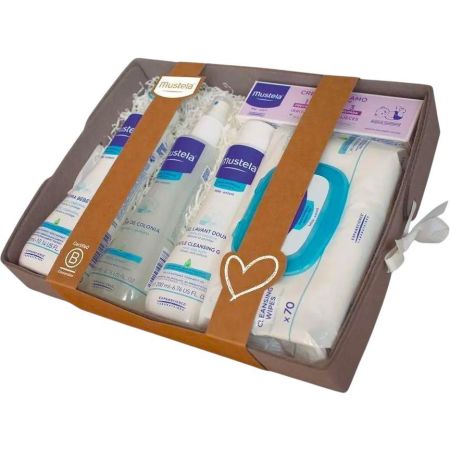 Mustela Canastilla Set Canastilla para el cuidado e higiene diarios de los más pequeños de la casa 5 uds