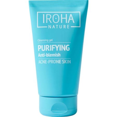 Iroha Nature Acne Prone Skin Purifying Anti-Blemish Cleansing Gel Gel limpiador purificante antiimperfecciones exfolia suavemente eliminando células muertas 150 ml