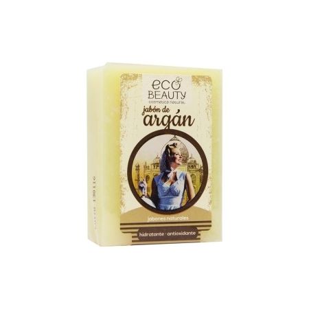 Ecobeauty Jabón De Argán Jabón en pastilla natural con propiedades hidratantes y antioxidantes 100 gr