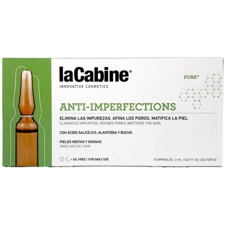 Lacabine Ampollas Anti-Imperfections Ampolla elimina las impurezas afina los poros y matifica la piel 10x2 ml