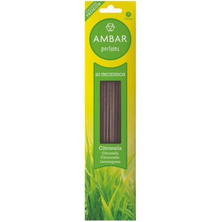 Ambar Citronela Inciensos Incienso de citronela agradable aroma y espacio libre de insectos 20 uds