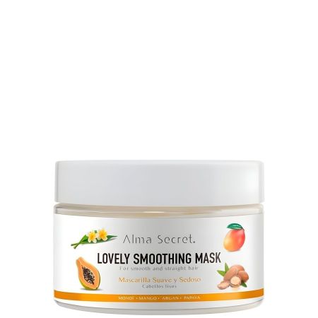 Alma Secret Lovely Smoothing Mask Mascarilla vegana suave y nutritiva fortalece y reestructura la fibra para cabello liso 250 ml