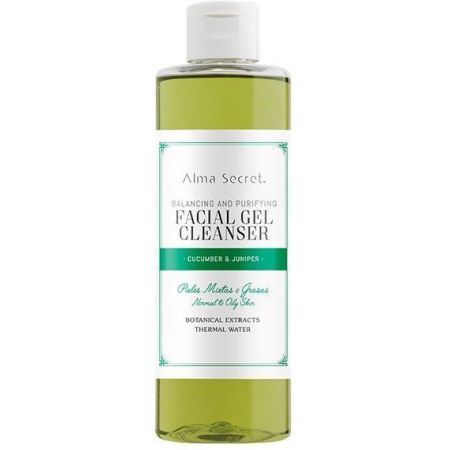 Alma Secret Cucumber & Juniper Facial Gel Cleanser Gel limpiador equilibrante y purificante de pepino y enebro 200 ml