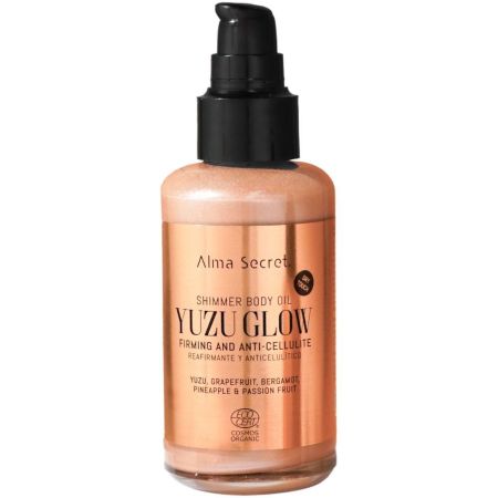 Alma Secret Yuzu Glow Shimmer Body Oil Firming And Anti-Cellulite Aceite corporal iluminador nutritivo reafirmante y anticelulítico 100 ml