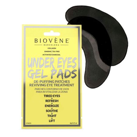 Biovène Under Eyes Gel Pads Parches para contorno de ojos refresca calma estimula reafirma y suaviza