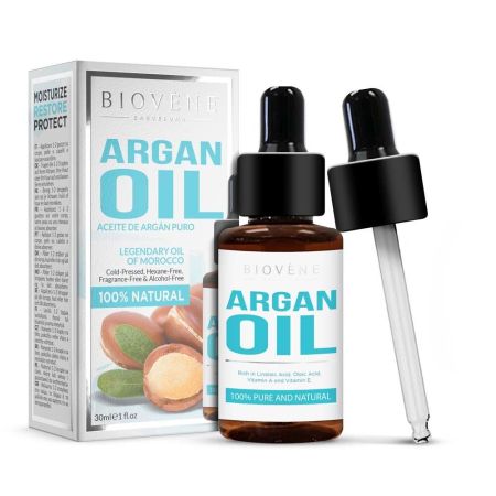 Biovène Argan Oil Aceite de argán puro hidrata restaura protege y calma 100% natural 30 ml