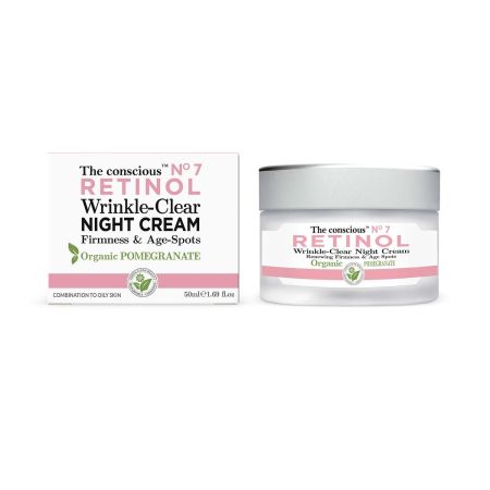 Biovène The Concious Nº7 Retinol Wrinkle-Clear Night Cream Crema de noche biodegradable antiarrugas y antimanchas con retinol 50 ml