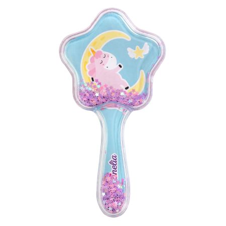 Martinelia Cepillo Glittery Unicorn Cepillo para el cabello los peques se sentirán como una hada con su varita mágica 1 ud