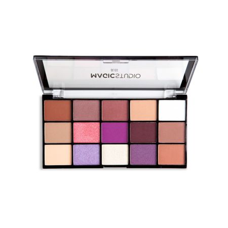 Magic Studio Eyeshadow Assorted Paleta de sombras de ojos looks deslumbrantes y versátiles 15 tonos