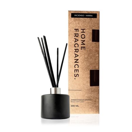 Emiba Ambientador Mikado Home Fragances. Incienso-Mirra Ambientador mikado para hogar la forma más natural y elegante de perfumar 200 ml