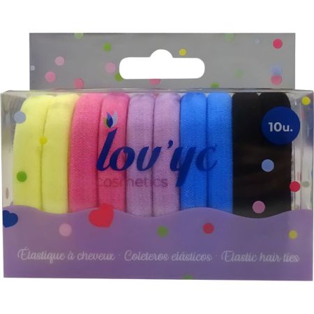 Lov'Yc Coleteros Elásticos Set Gomas para el cabello sujetan firmemente sin dañar 10 uds