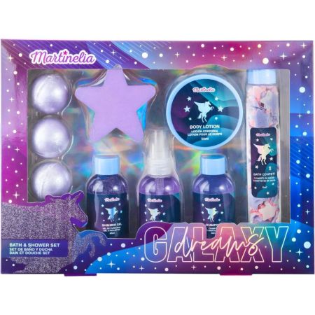 Martinelia Galaxy Dreams Set De Baño Y Ducha Set de baño para sentirte más divertido relajante y lleno de fantasía con productos galácticos