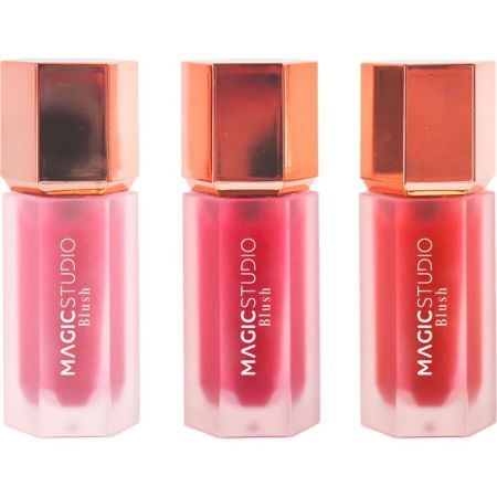 Magic Studio Rose Quartz Liquid Blush Colorete líquido agrega un toque de luminosidad natural a tus mejillas