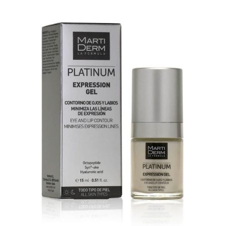 Martiderm Platinum Expression Gel Contorno De Ojos Y Labios Contorno de ojos y labios minimiza las líneas de expresión 15 ml