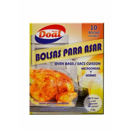 Dosmatad Doal Bolsas Para Asar Bolsas para asar en microondas y horno carnes y pescados jugosos 25x38 cm 10 uds