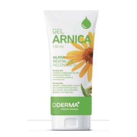 Dderma Gel Arnica Gel alivia revitaliza y reconforta contusiones golpes y hematomas 100 ml