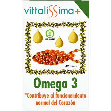 Vittalissima Omega 3 Complemento Alimenticio Complemento alimenticio contribuye al funcionamiento normal del corazón 40 uds