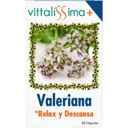 Vittalissima Valeriana Relax Y Descanso Complemento Alimenticio Complemento alimenticio ayuda en casos de insomnio y estrés 50 uds