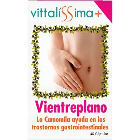 Vittalissima Vientreplano Complemento Alimenticio Complemento alimenticio disminuye el volumen abdominal por eliminación de gases intestinales 40 uds