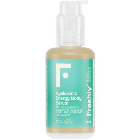 Freshly Cosmetics Hyaluronic Energy Body Serum Sérum corporal para piernas cansadas retención de líquidos y varices