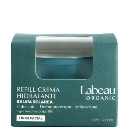 Labeau Organic Salvia Sclarea Crema Hidratante Facial Recarga Crema hidratante dermoprotectora y antioxidante prolonga la hidratación durante 24 horas 50 ml