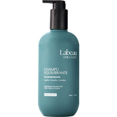 Labeau Organic Hojas De Buchú Champú Equilibrante Champú equilibrante seborregulador purificante antioxidante y antiséptico para un cabello sano 500 ml