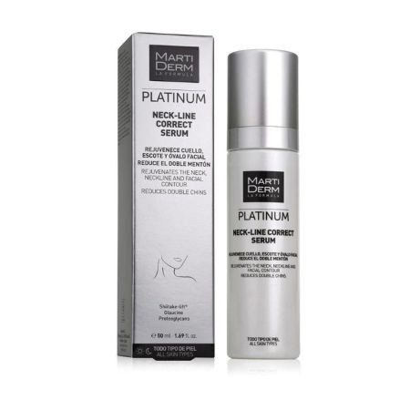 Martiderm Platinum Neck-Line Correct Serum Sérum hidratante y reafirmante reduce las arrugas reafirmando cuello y escote 50 ml