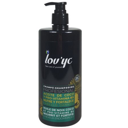 Lov'Yc Champú Profesional Aceite De Coco Y Provitamina B5 Champú nutre y fortalece el cabello dañado 750 ml