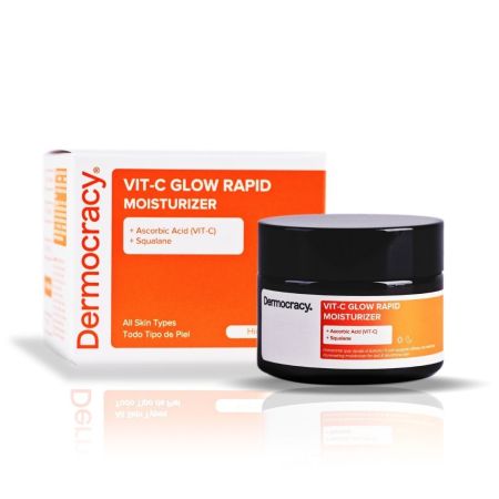 Dermocracy Vit-C Glow Rapid Moisturizer Crema gran hidratación y protección antioxidante con ácido ascórbico y escualano 50 ml