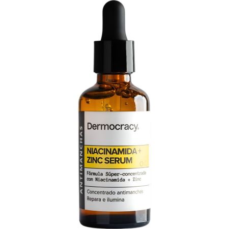 Dermocracy Niacinamida+Zinc Antimanchas Serum Xxl Formato Ahorro Sérum formulado para acabar con las manchas y combatir el tono para piel más clara y uniforme 50 ml