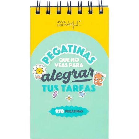 Mr. Wonderful Libreta De Pegatinas Que No Veas Para Alegrar Tus Tareas Libreta de pegatinas para decorar tus apuntes de la mejor manera posible 970 uds