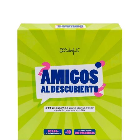 Mr. Wonderful Juego De Cartas Amigos Al Descubierto Juego de cartas a partir de 3 jugadores para jugar entre amigos y disfrutar de una diversión sin limite