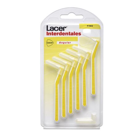 Lacer Angular Fino Interdentales Cepillo interdental facilita el acceso y la limpieza de cualquier ángulo espacio y zonas especiales 6 uds