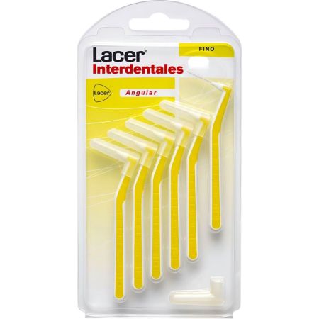 Lacer Angular Fino Interdentales Cepillo interdental facilita el acceso y la limpieza de cualquier ángulo espacio y zonas especiales 6 uds