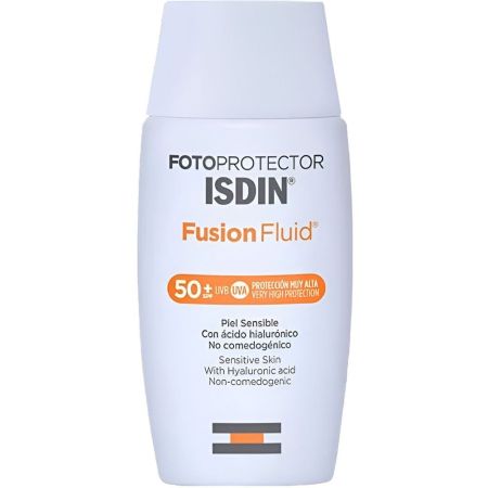 Isdin Fusion Fluid Fotoprotector Spf 50+ Protector solar facial piel sensible 50 ml