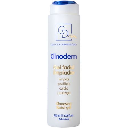 Cdm Clinoderm Gel Facial Limpiador Gel facial limpia purifica cuida protege y regula la producción excesiva de sebo 200 ml