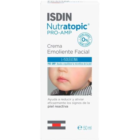 Isdin Nutratopic Pro-Amp Crema Facial Protectora Crema facial protectora ayuda a reducir los síntomas de la piel atópica 50 ml