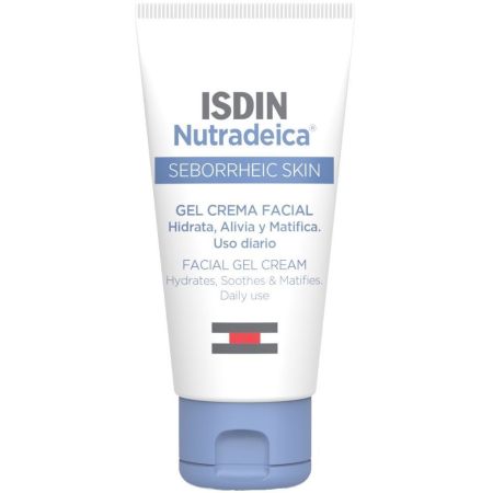 Isdin Nutradeica Seborrheic Skin Gel Crema Facial Crema hidratante reduce exceso de sebo descamación picor y rojez efecto mate 50 ml