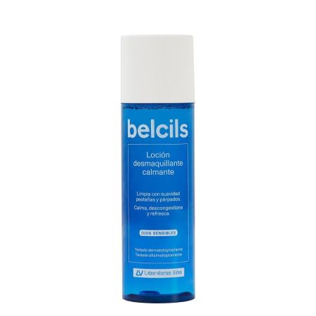 Belcils Loción Desmaquillante Calmante Desmaquillante de ojos limpia con suavidad calma descongestiona y refresca para ojos sensibles 150 ml