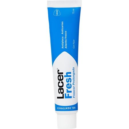 Lacer Fresh Frescor Prolongado Gel Dentífrico Pasta de dientes con flúor antiplaca anticaries para un aliento fresco 500 ml