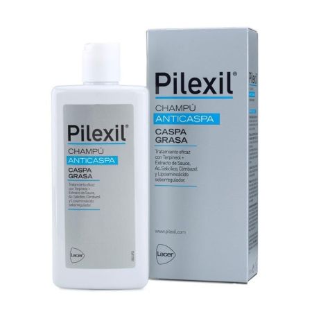 Pilexil Anticaspa Caspa Grasa Champú Champú para caspa grasa regula y disminuye la descamación eliminado el picor 300 ml