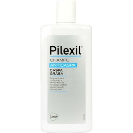 Pilexil Anticaspa Caspa Grasa Champú Champú para caspa grasa regula y disminuye la descamación eliminado el picor 300 ml