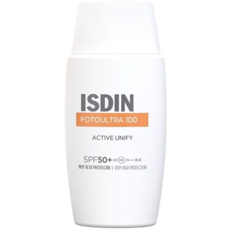 Isdin Fotoultra 100 Active Unify Spf 50+ Protección solar despigmentante primeras fases de la melanogénesis 50 ml